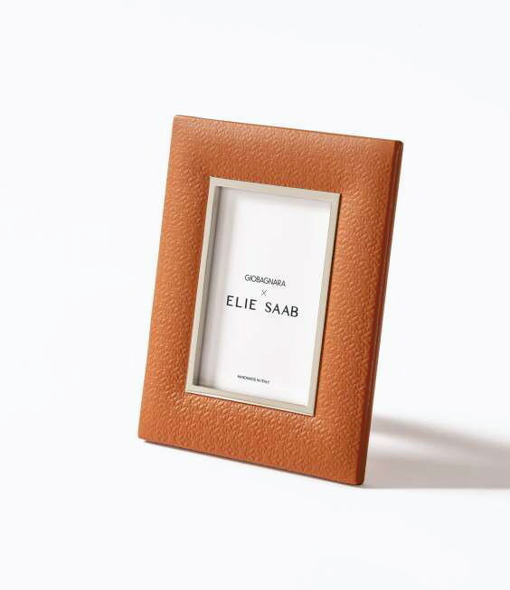 ELIE SAAB Monogram Leather Photo Frame