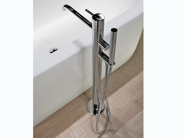 Ayati Floor-Mounted Bath Mixer with Hand Shower