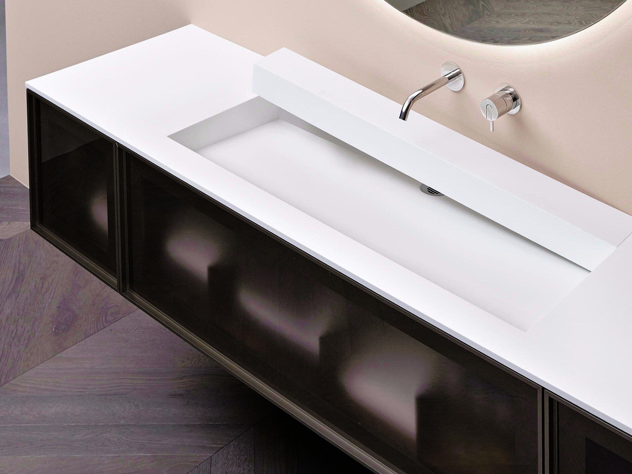 Open Slot Integrated Washbasin