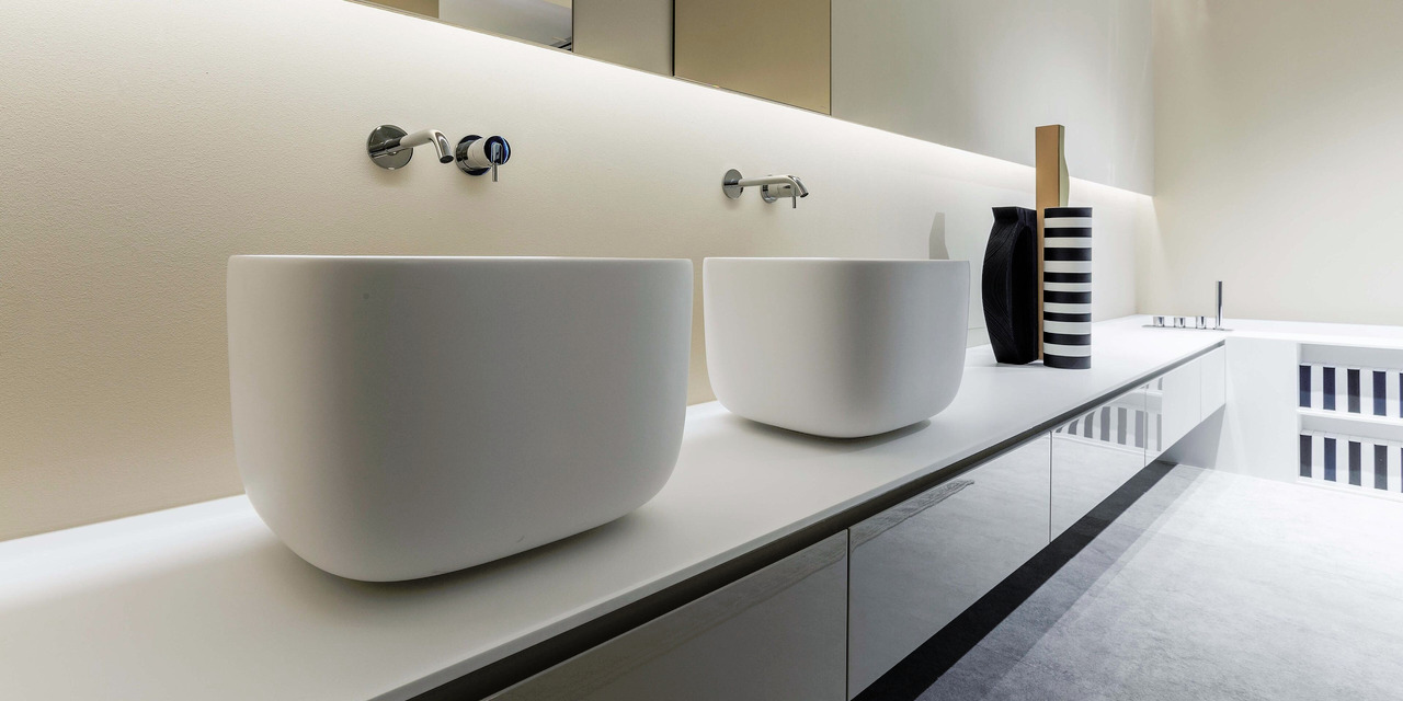Poggio Rectangular Countertop Basin, view 2