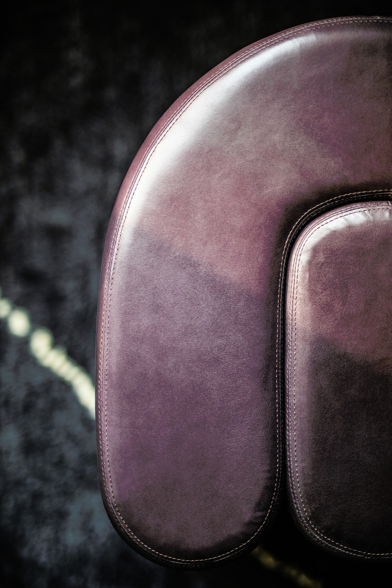 Adel Leather Bench, view 4