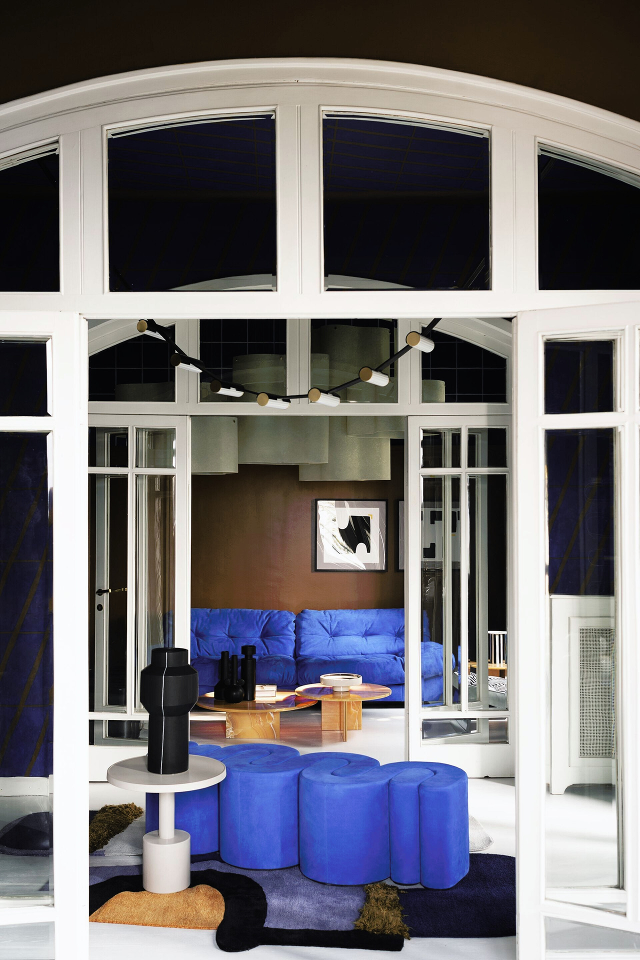 Adel Leather Bench, view 6