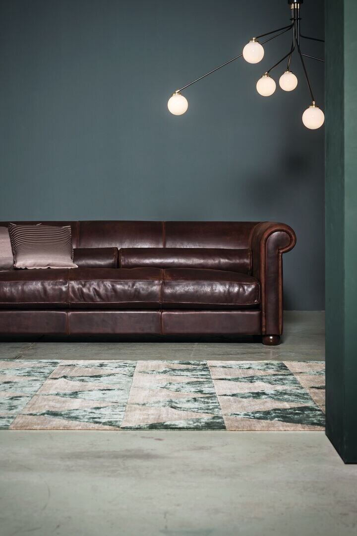 Alfred Leather Sofa, view 3