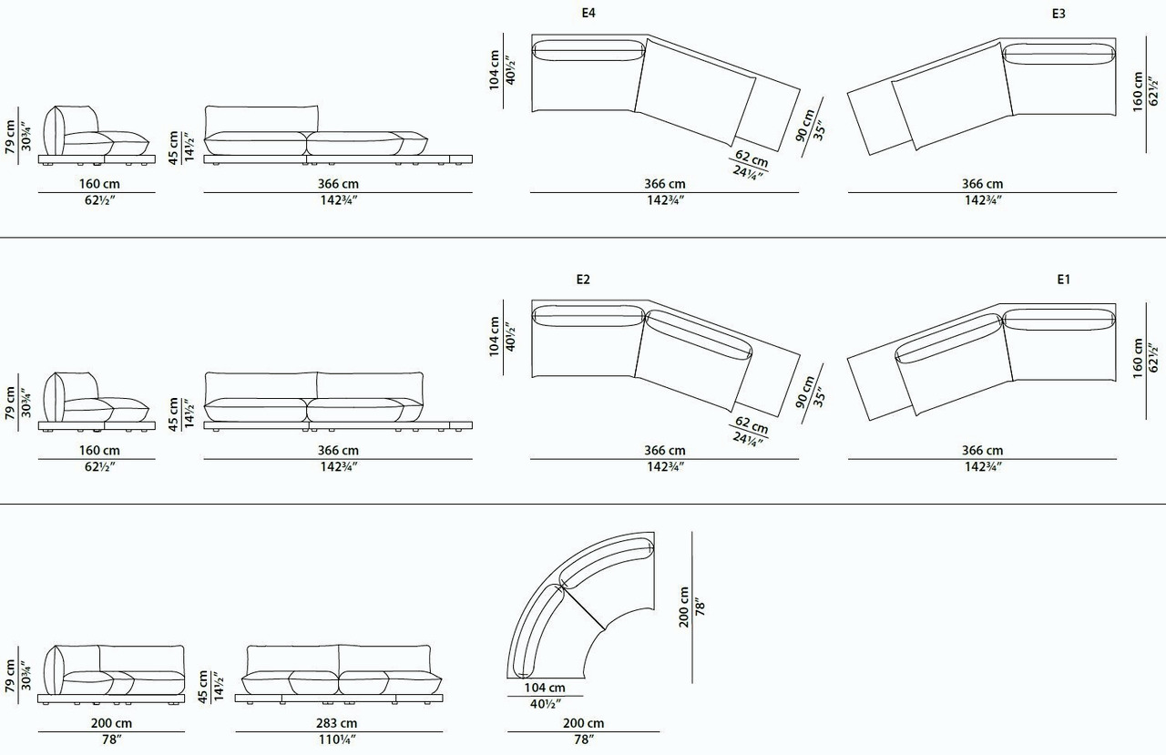 Aura Modular Sofa, view 17