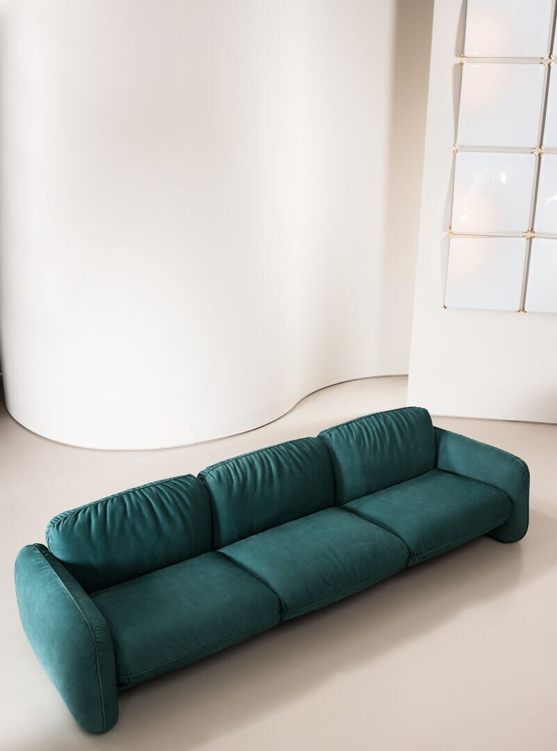 Brigitte Leather Sofa, view 2