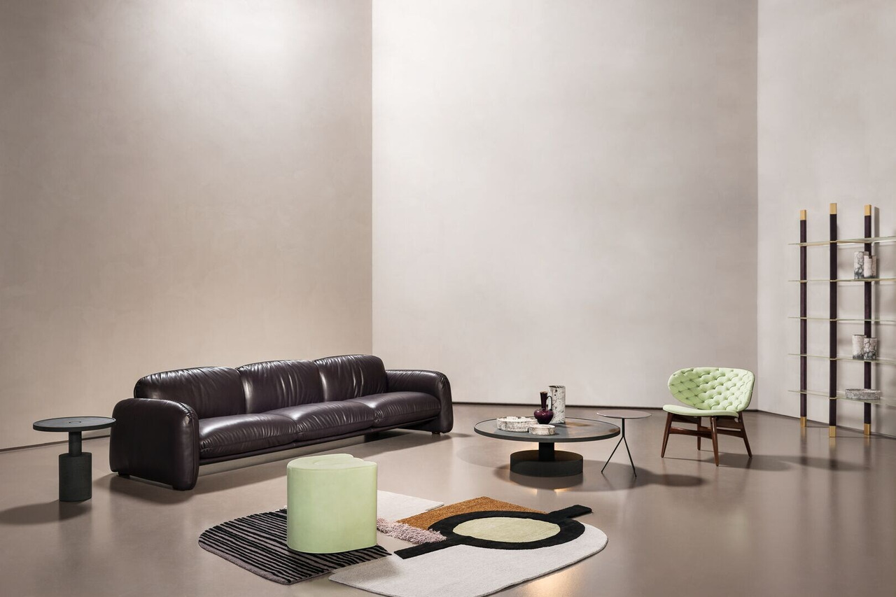 Brigitte Leather Sofa, view 7