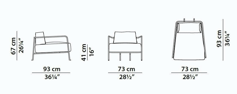 Bruxelles Leather Armchair, view 13