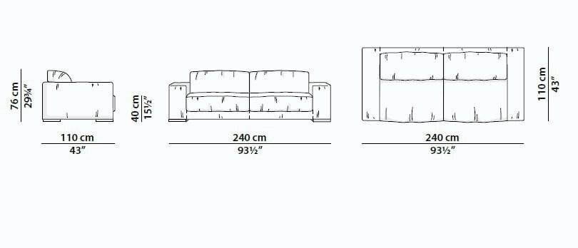 Budapest Soft Modular Leather Sofa, view 11