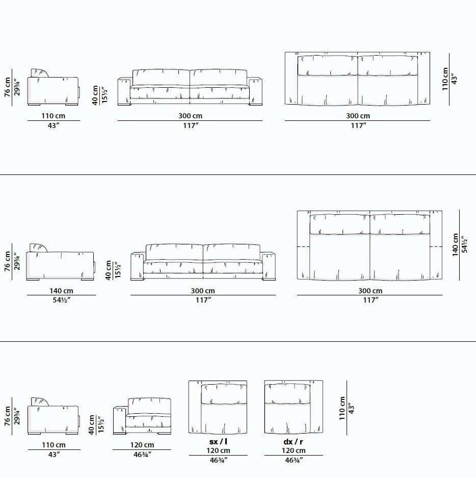 Budapest Soft Modular Leather Sofa, view 12