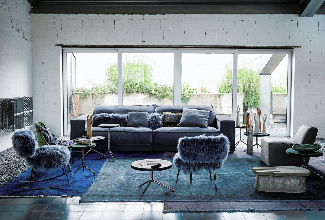Budapest Soft Modular Leather Sofa, view 6