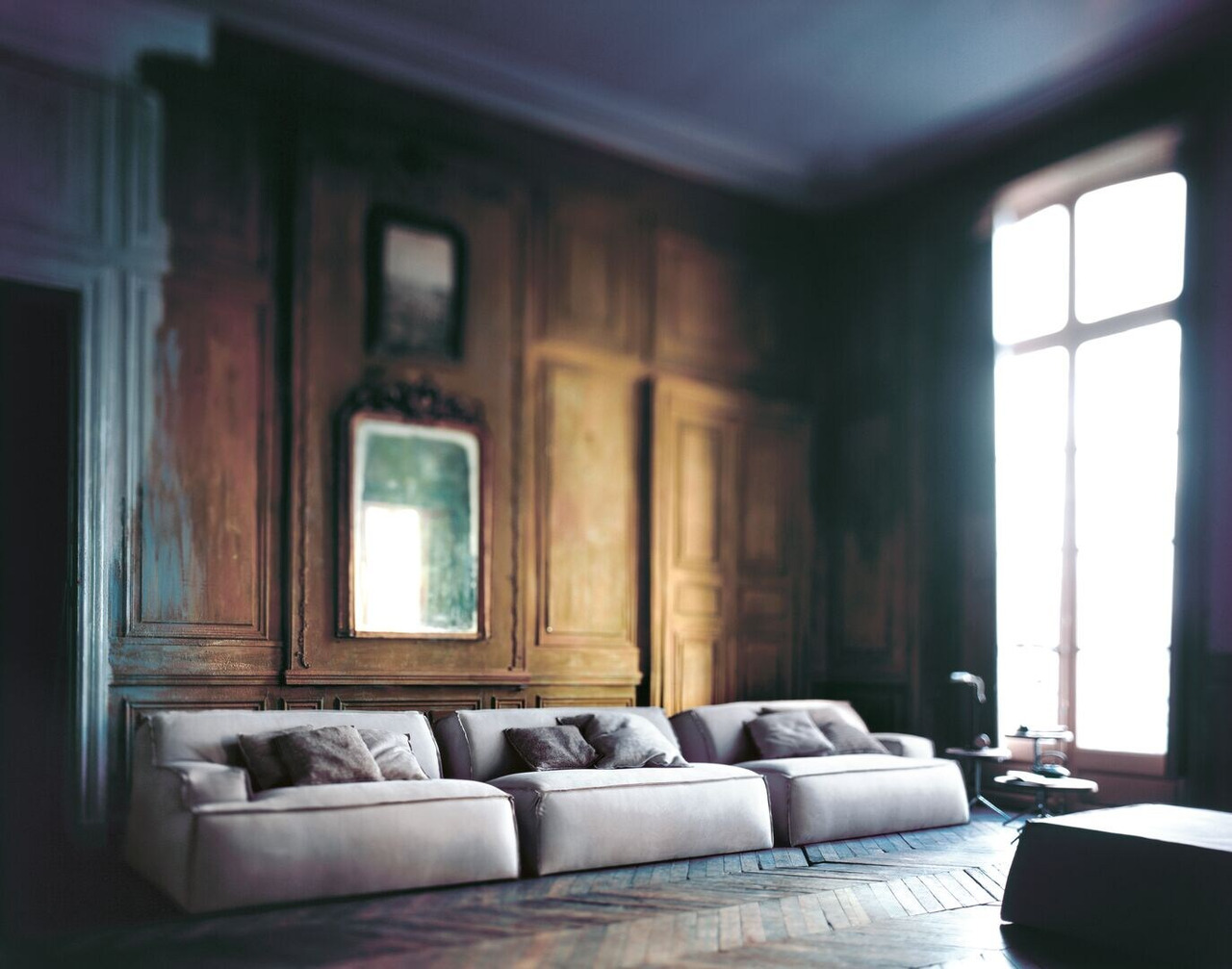 Damasco Leather Loveseat, view 3