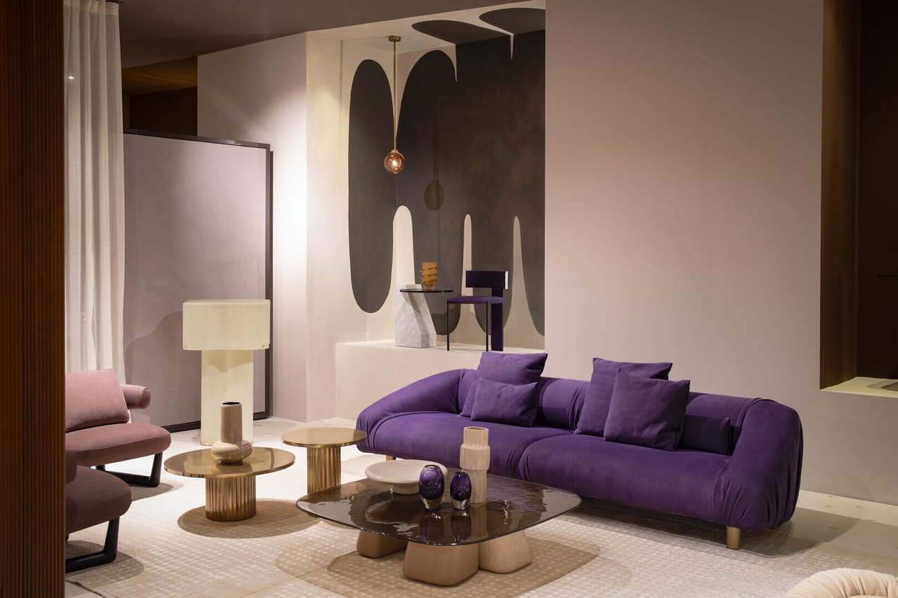 Fold Leather Sofa, view 6