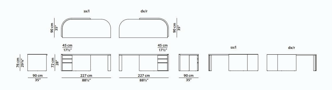 Joni Stone Desk, view 4