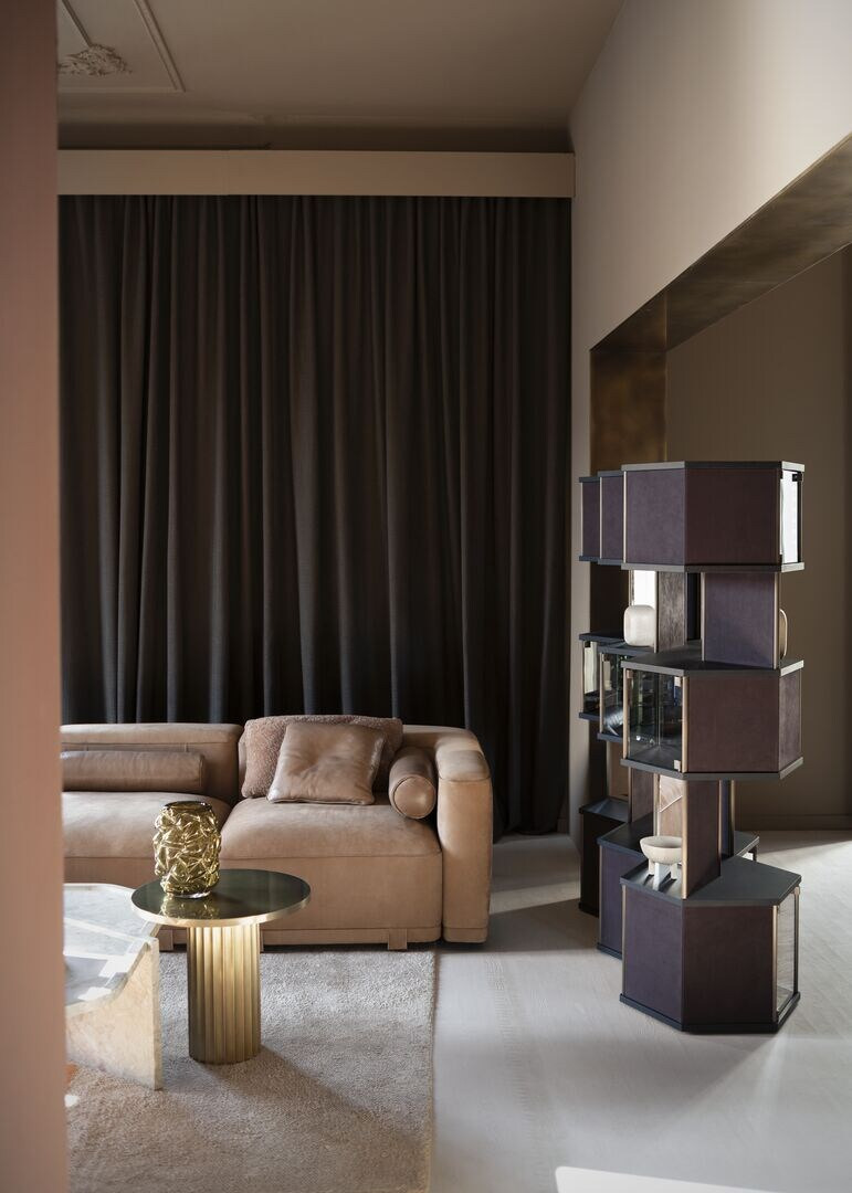 Juliette Baxter Modular Leather Sofa, view 12