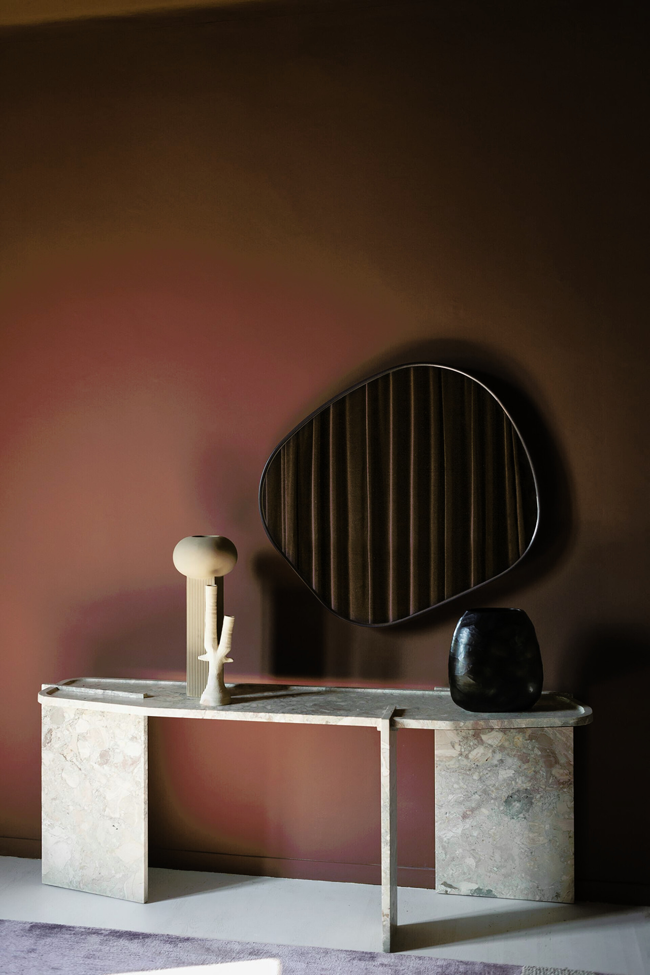 Lana Marble Console, view 3