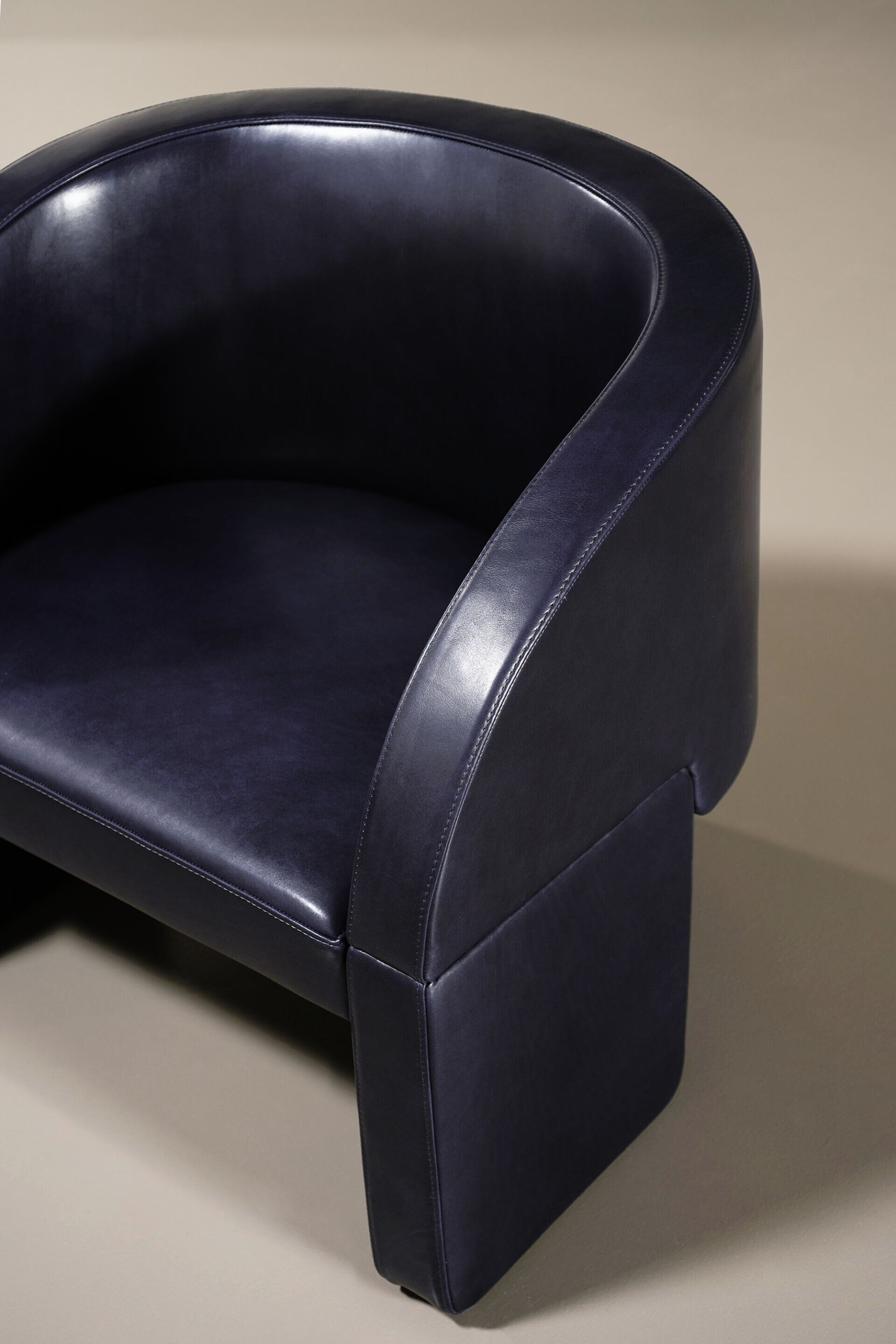 Lazybones Lounge Leather Armchair, view 3