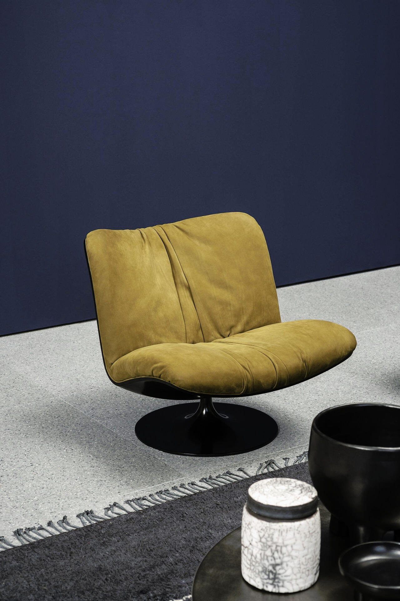 Marilyn Swivel Leather Armchair, view 2