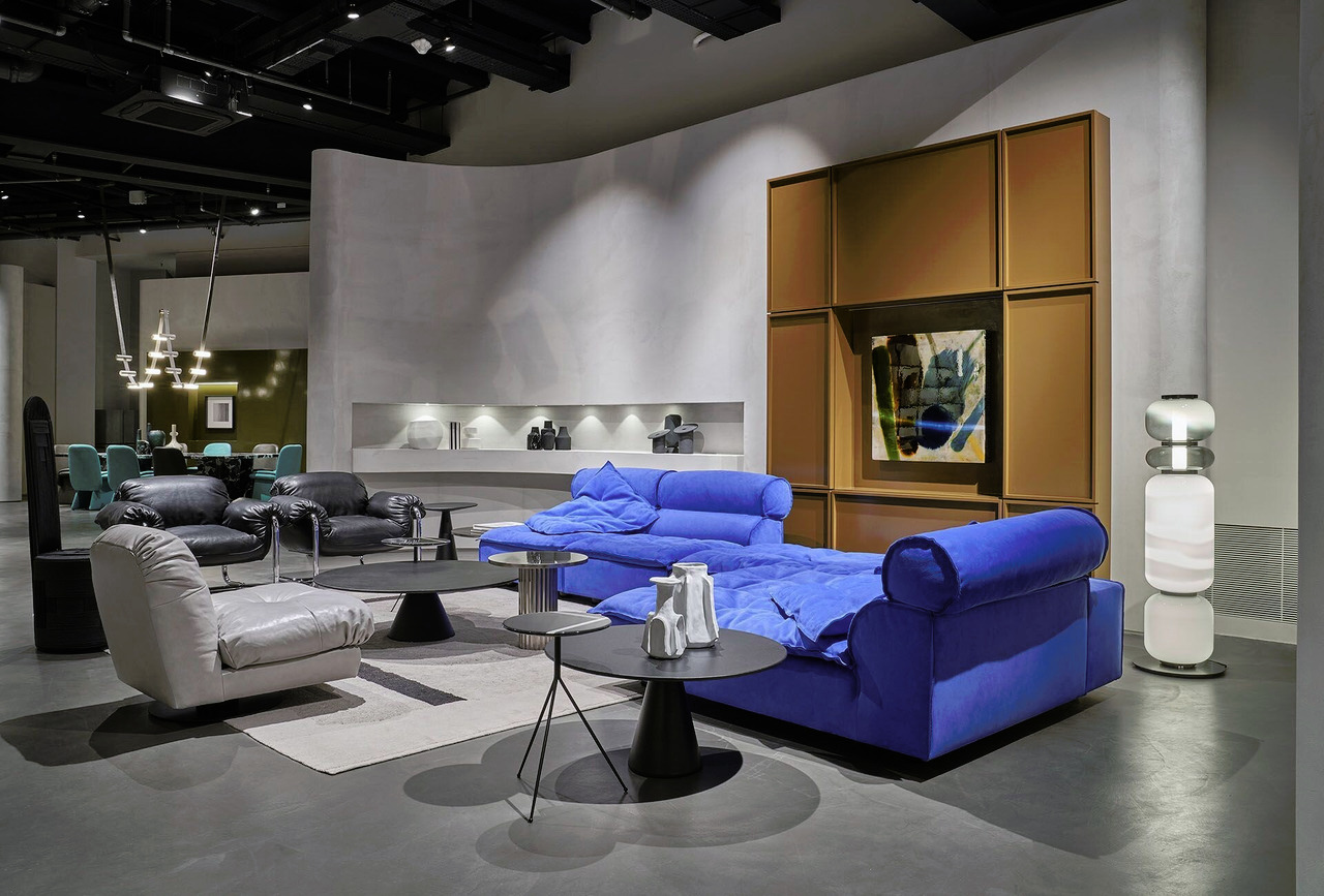 Miami Soft Modular Leather Sofa, view 12