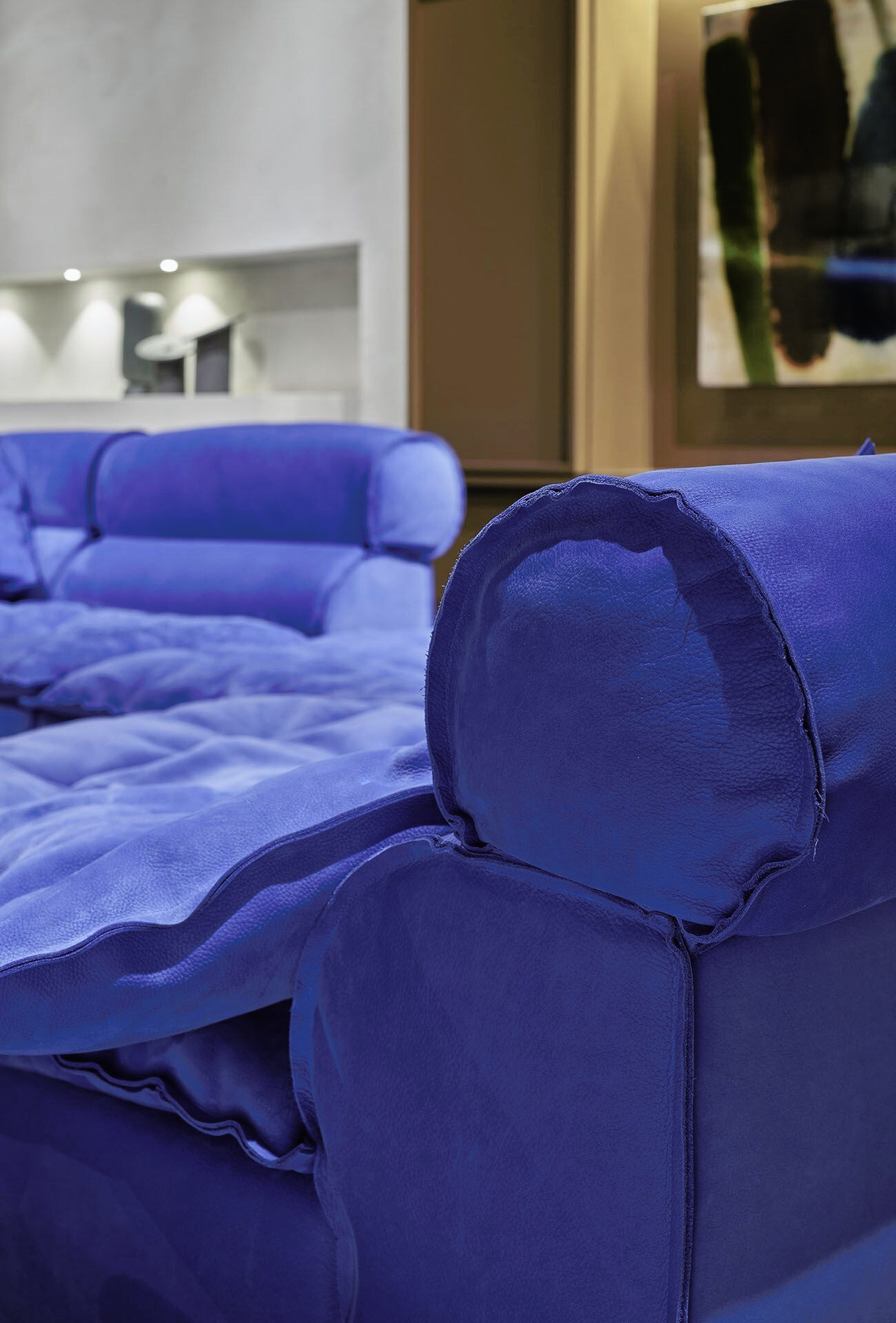 Miami Soft Modular Leather Sofa, view 13
