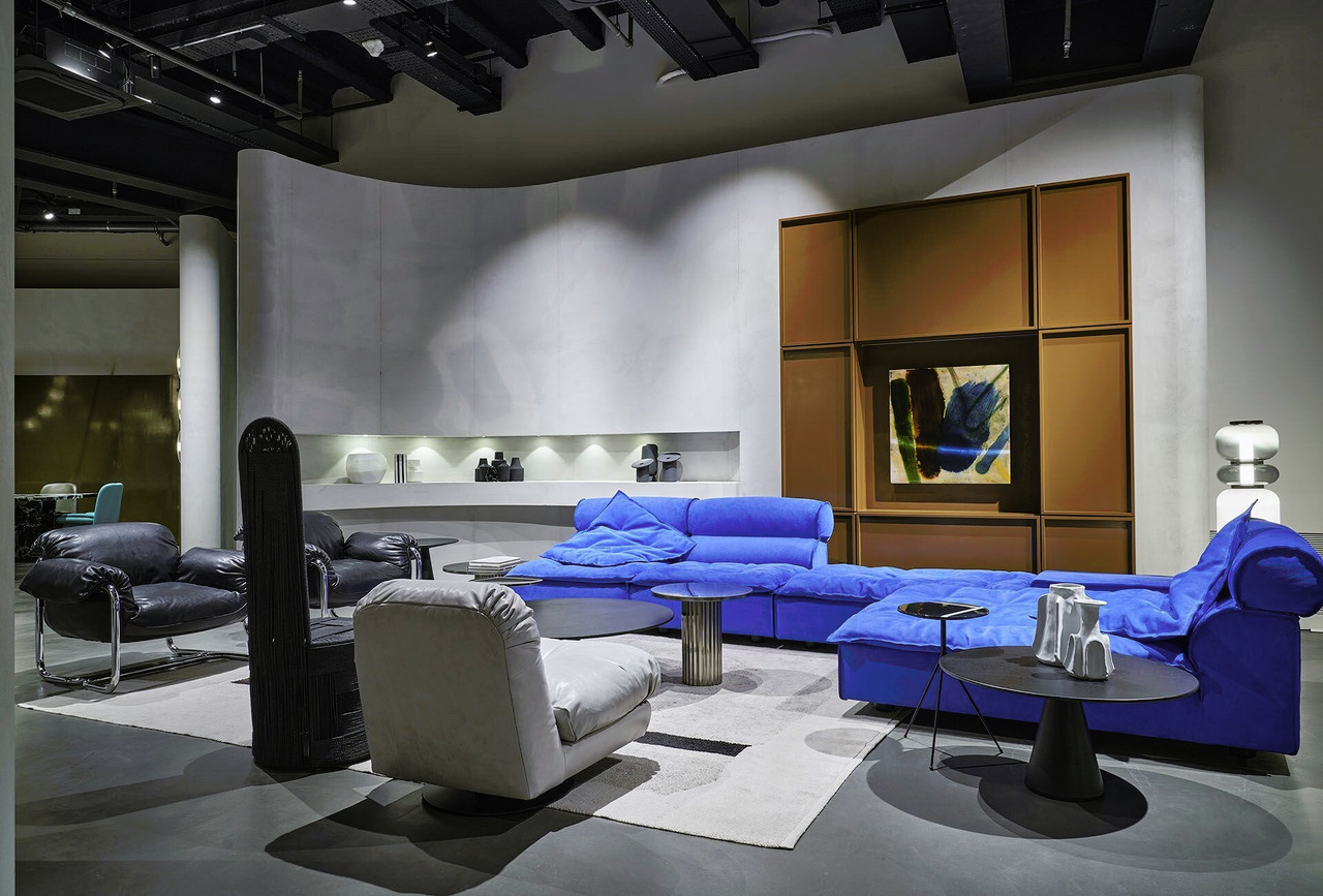 Miami Soft Modular Leather Sofa, view 14