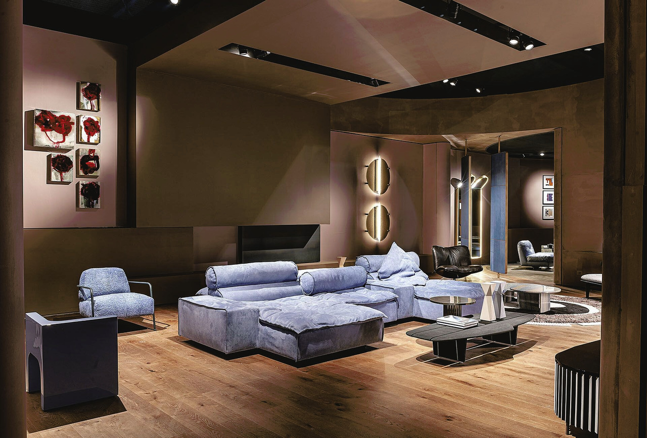 Miami Soft Modular Leather Sofa, view 15
