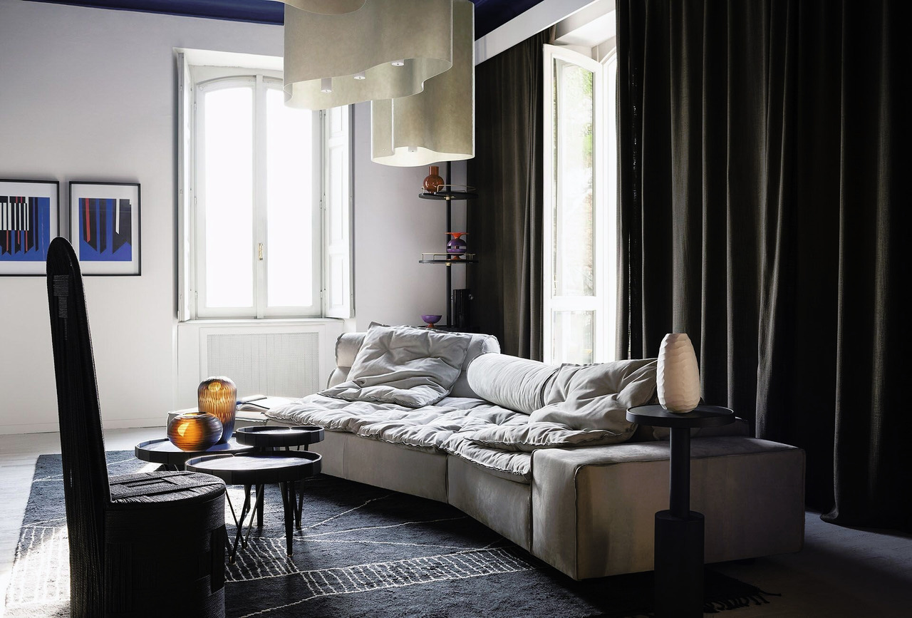 Miami Soft Modular Leather Sofa, view 6