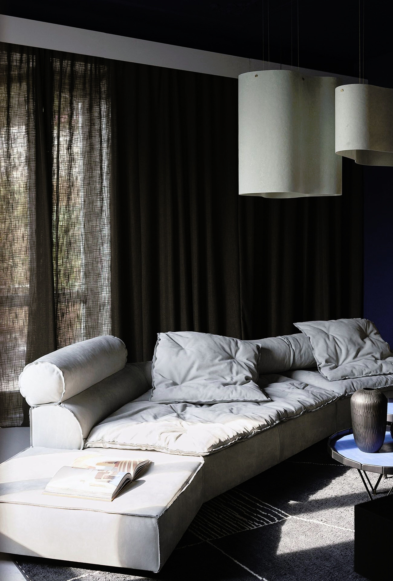 Miami Soft Modular Leather Sofa, view 7