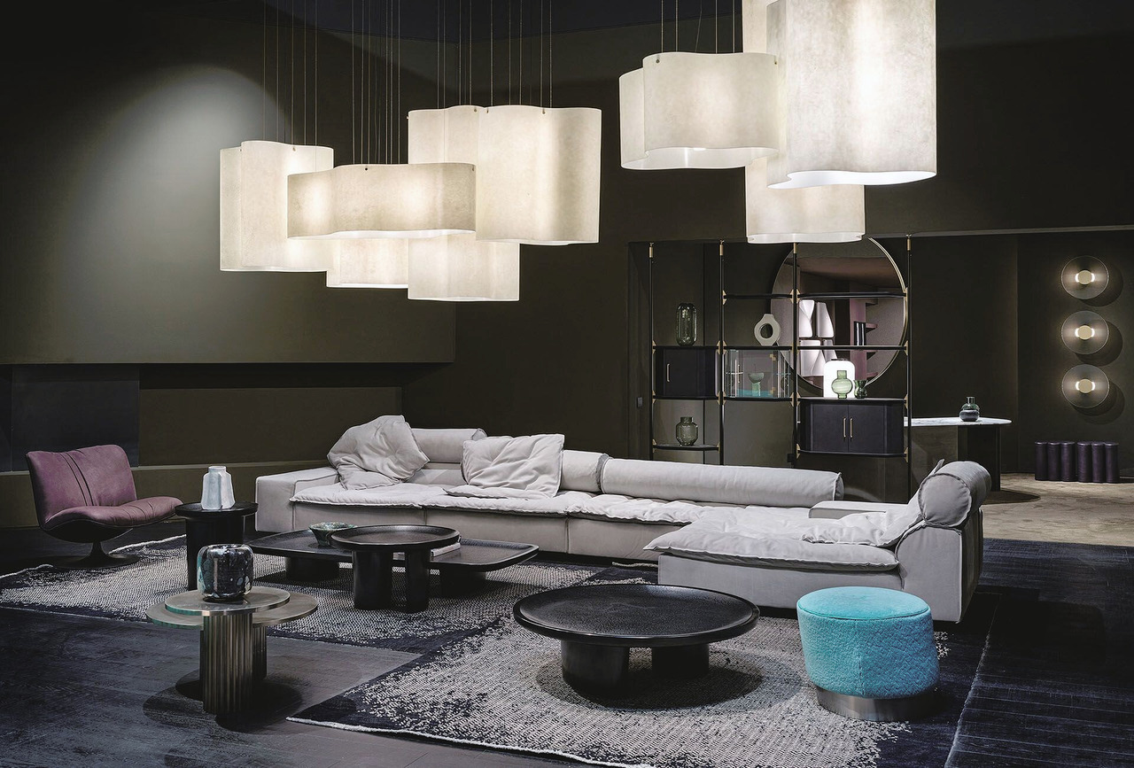 Miami Soft Modular Leather Sofa, view 8