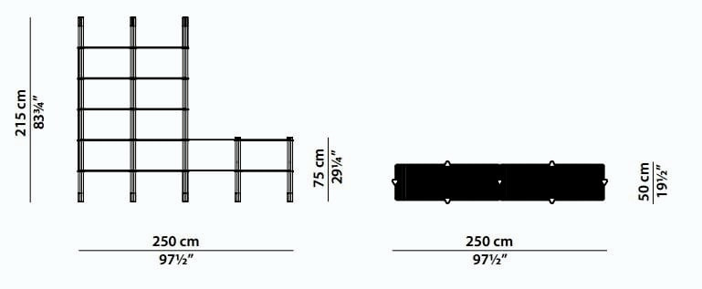 Mikado Floor Shelving Unit, view 9