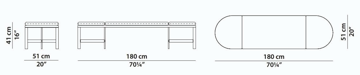 Passepartout Bench, view 5