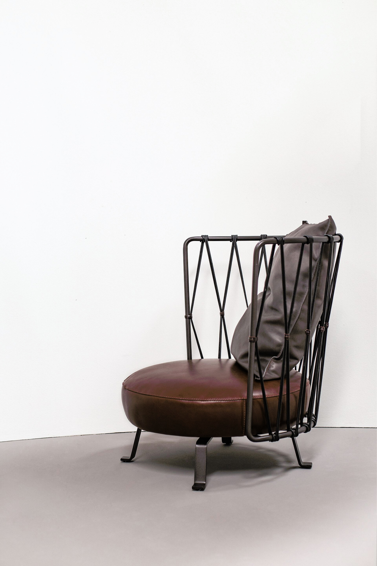 Pedro Leather Armchair by Baxter, view 3