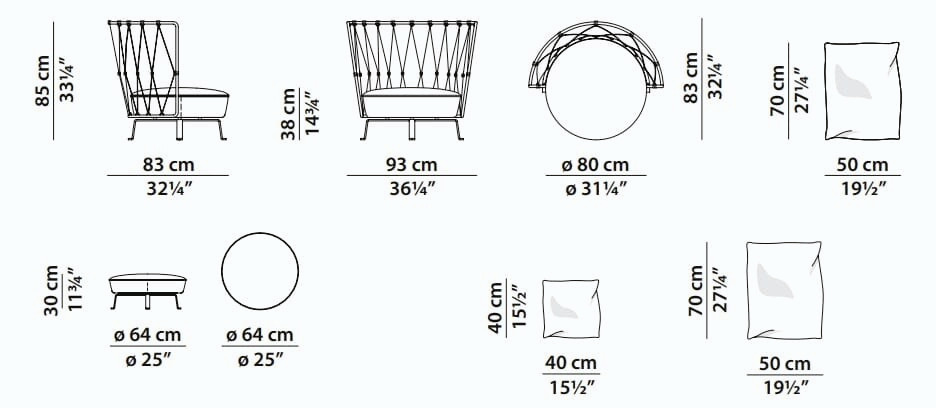 Pedro Leather Armchair by Baxter, view 7