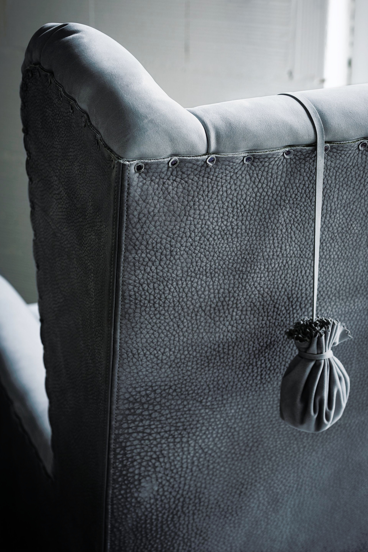 Pochette Leather Armchair by Paola Navone, view 3