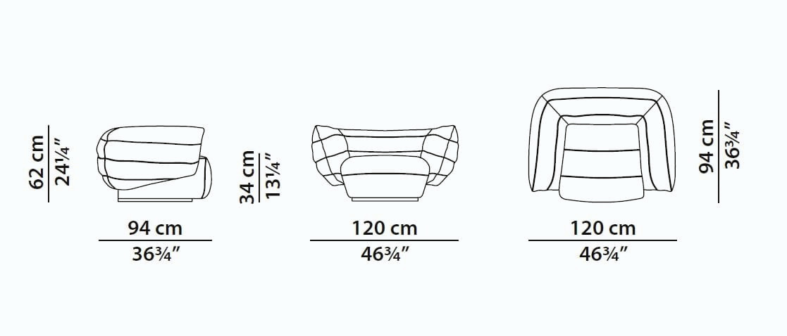 Tactile Leather Armchair, view 7
