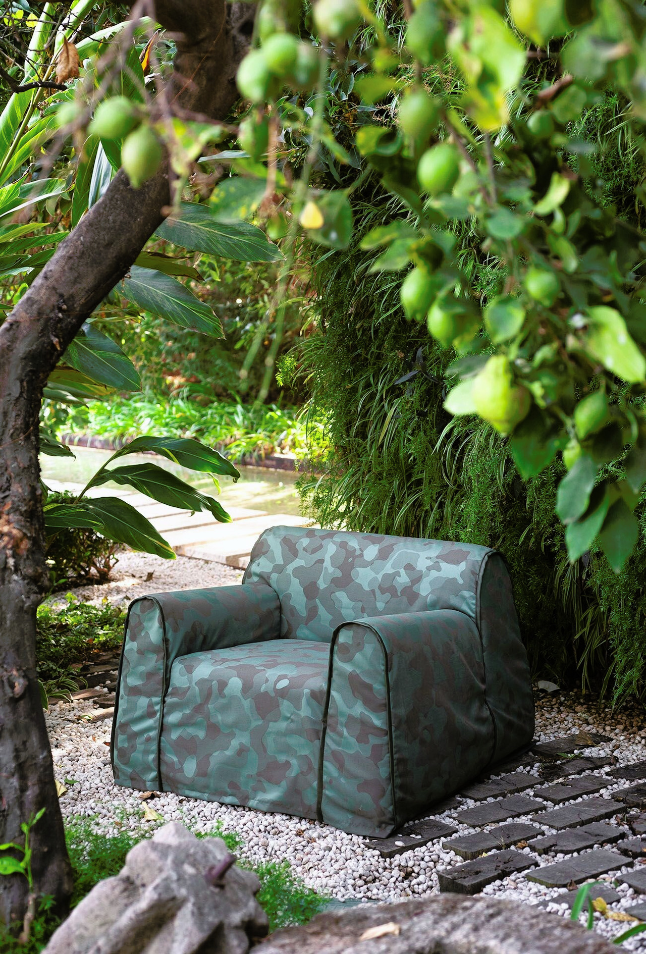 Taipei Outdoor Armchair by Baxter, view 2