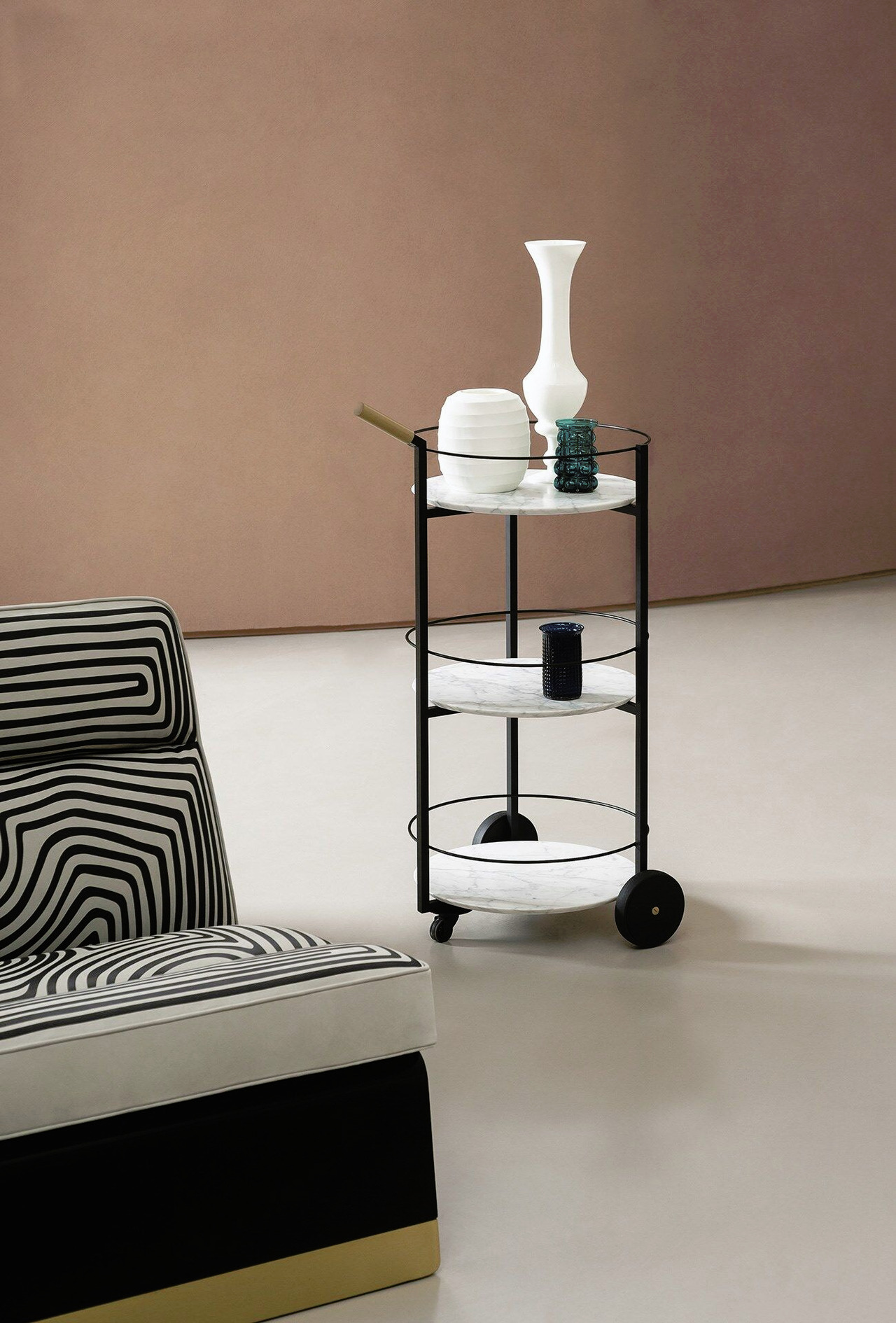 Tumbler Serving Trolley by Baxter P., view 2