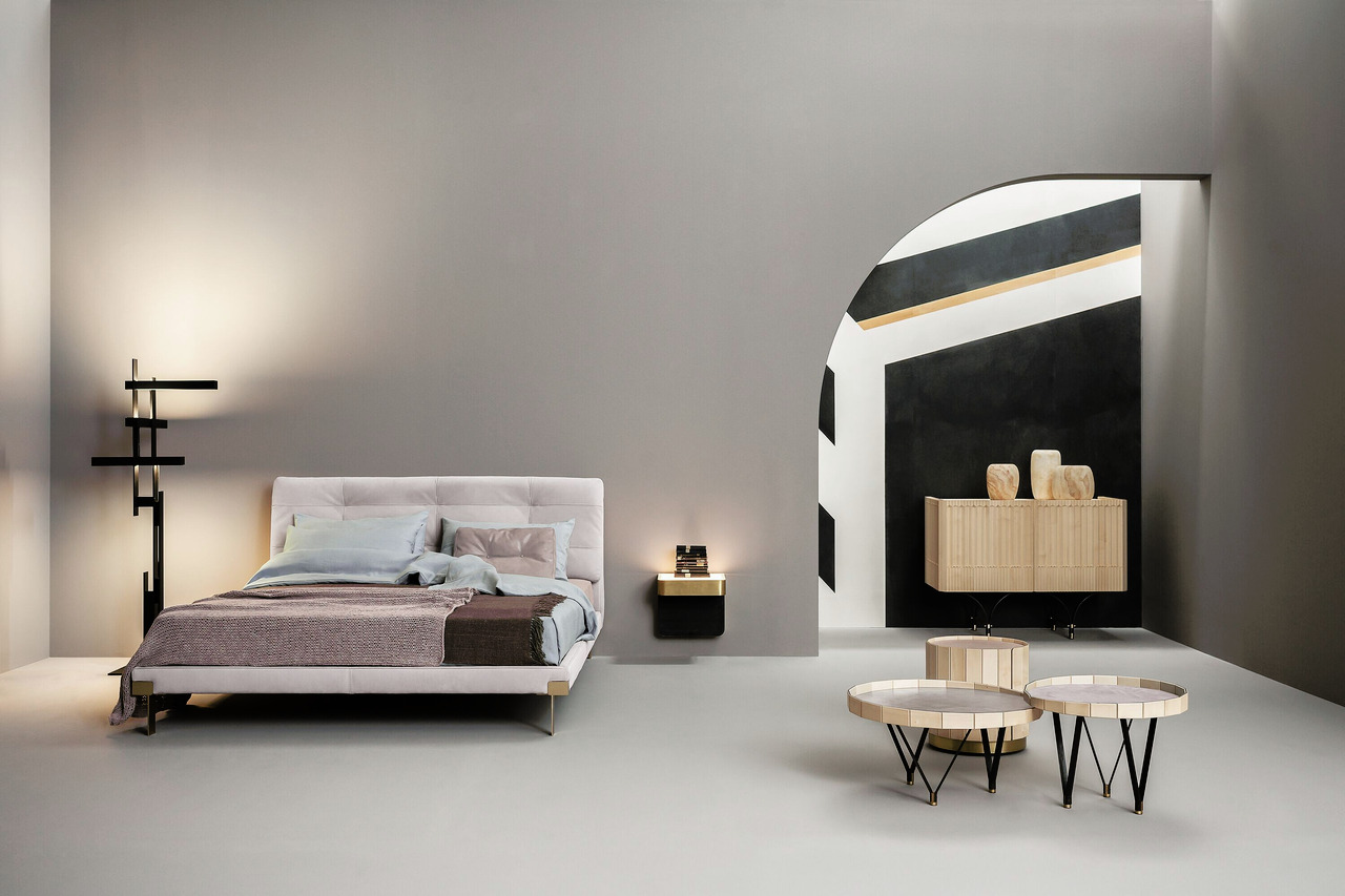 Viktor Leather Bed by Draga & Aurel, view 2