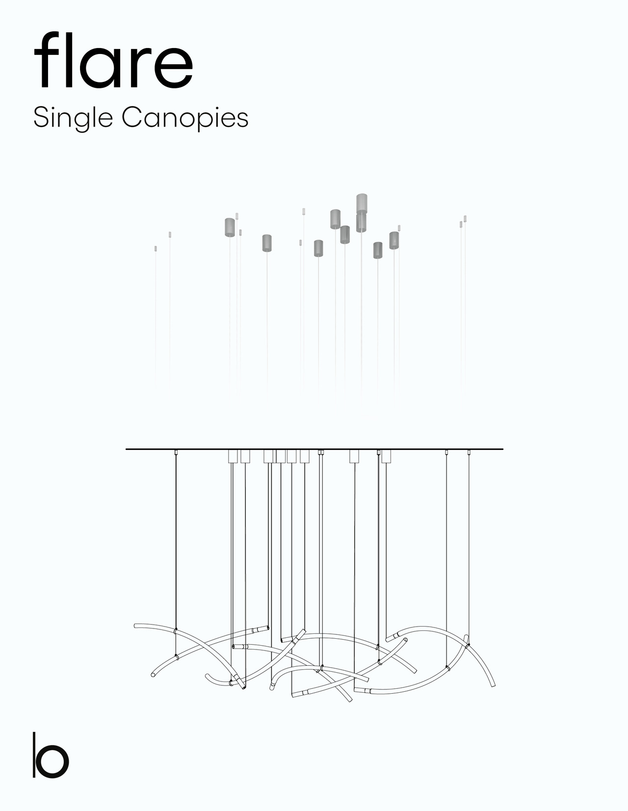 Flare 6-Light Chandelier by Bomma, view 4
