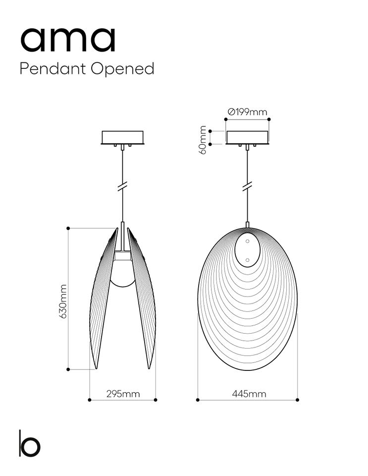 Ama Pendant, view 3