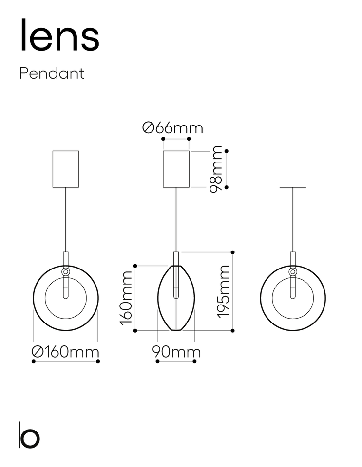 Lens-1 Single Pendant Light, view 5