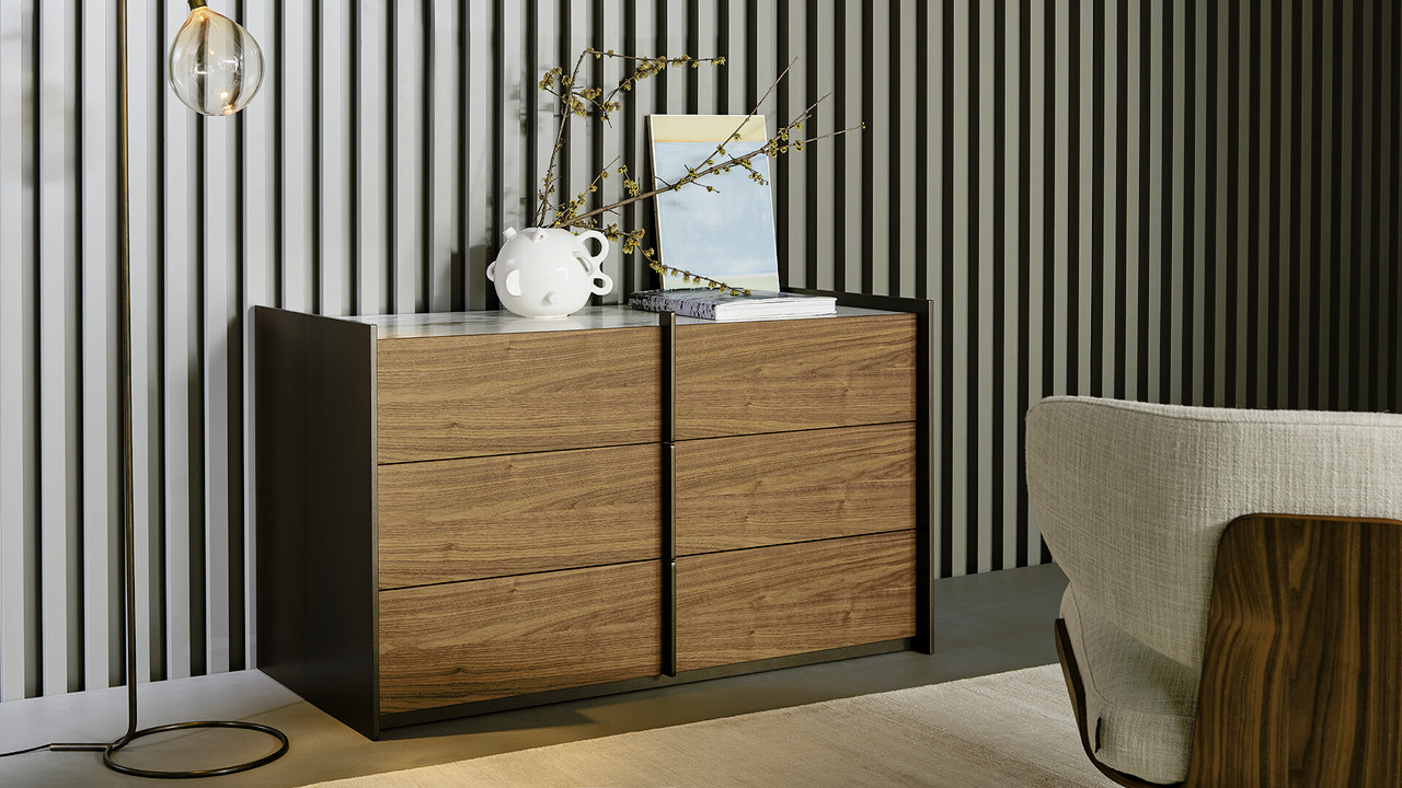 Aureo Dresser and Bedside Table