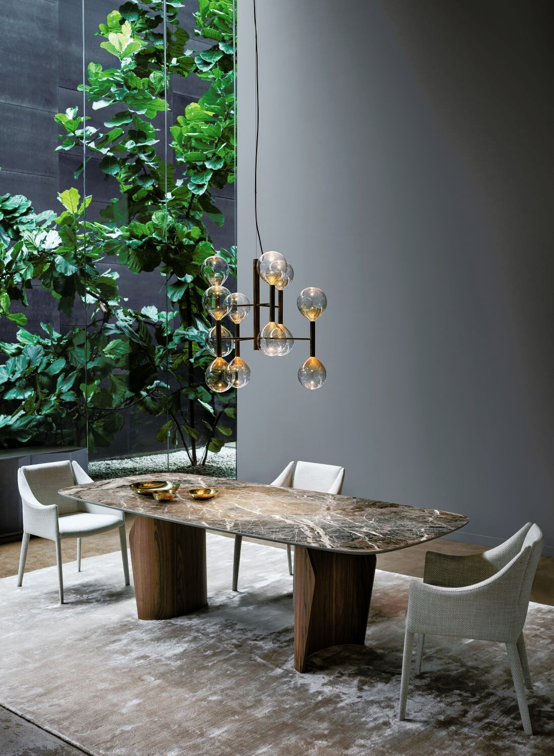 Vela Four-Leg Chair, view 3