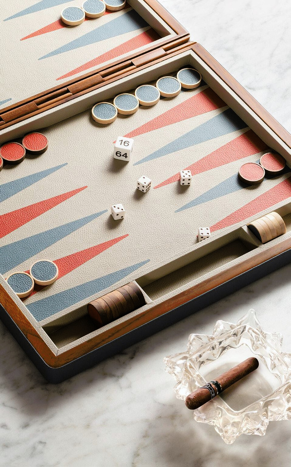 Leather Backgammon Set