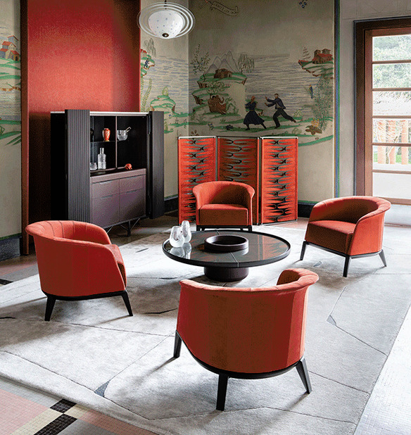 Aura Armchair by Giorgetti, view 3