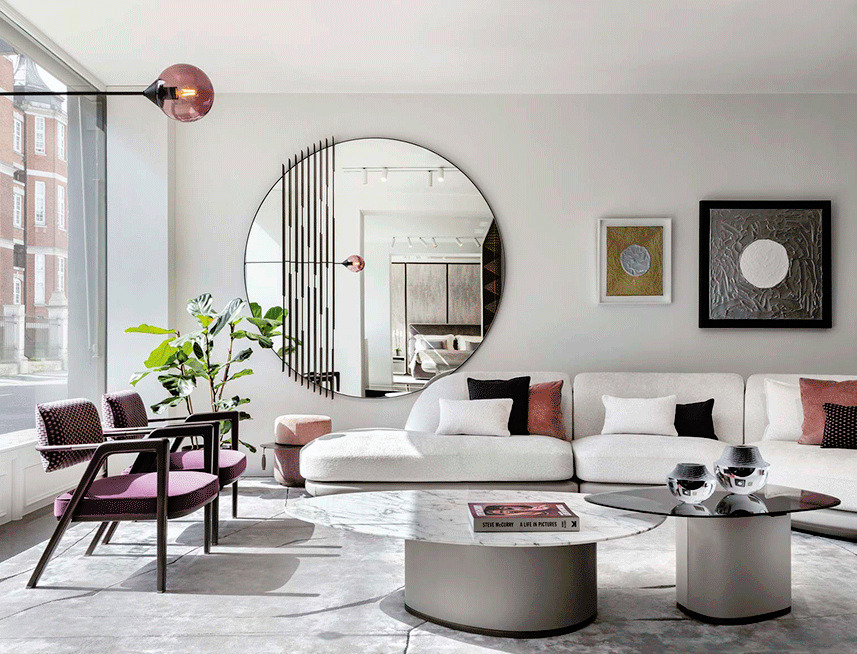 Galet Coffee and Side Table by Giorgetti, view 5