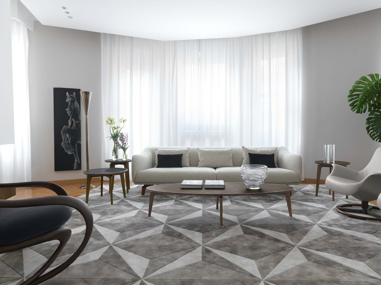 Geometric Rug by Giorgetti, view 2