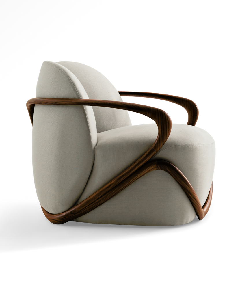 Hug Armchair by Giorgetti