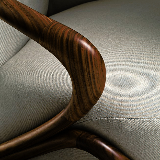Hug Armchair by Giorgetti, view 6