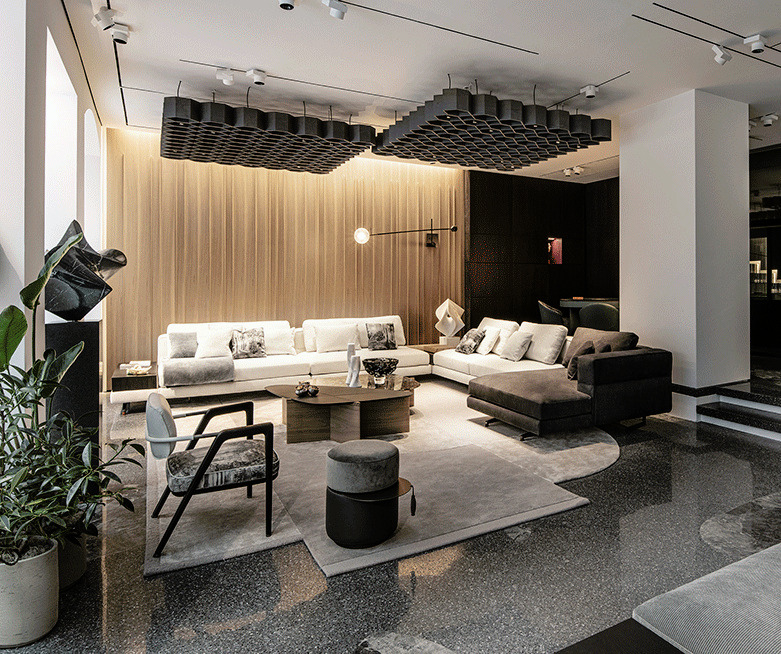 Otto Bench by Giorgetti, view 4