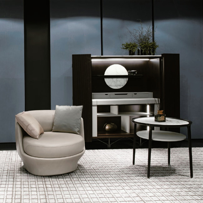 Romeo Coffee and Side Table by Giorgetti, view 2